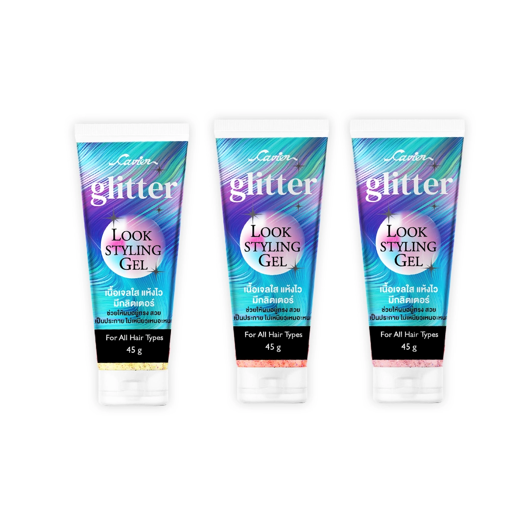 Cavier Glitter Look Styling Gel (Mixed Colors)