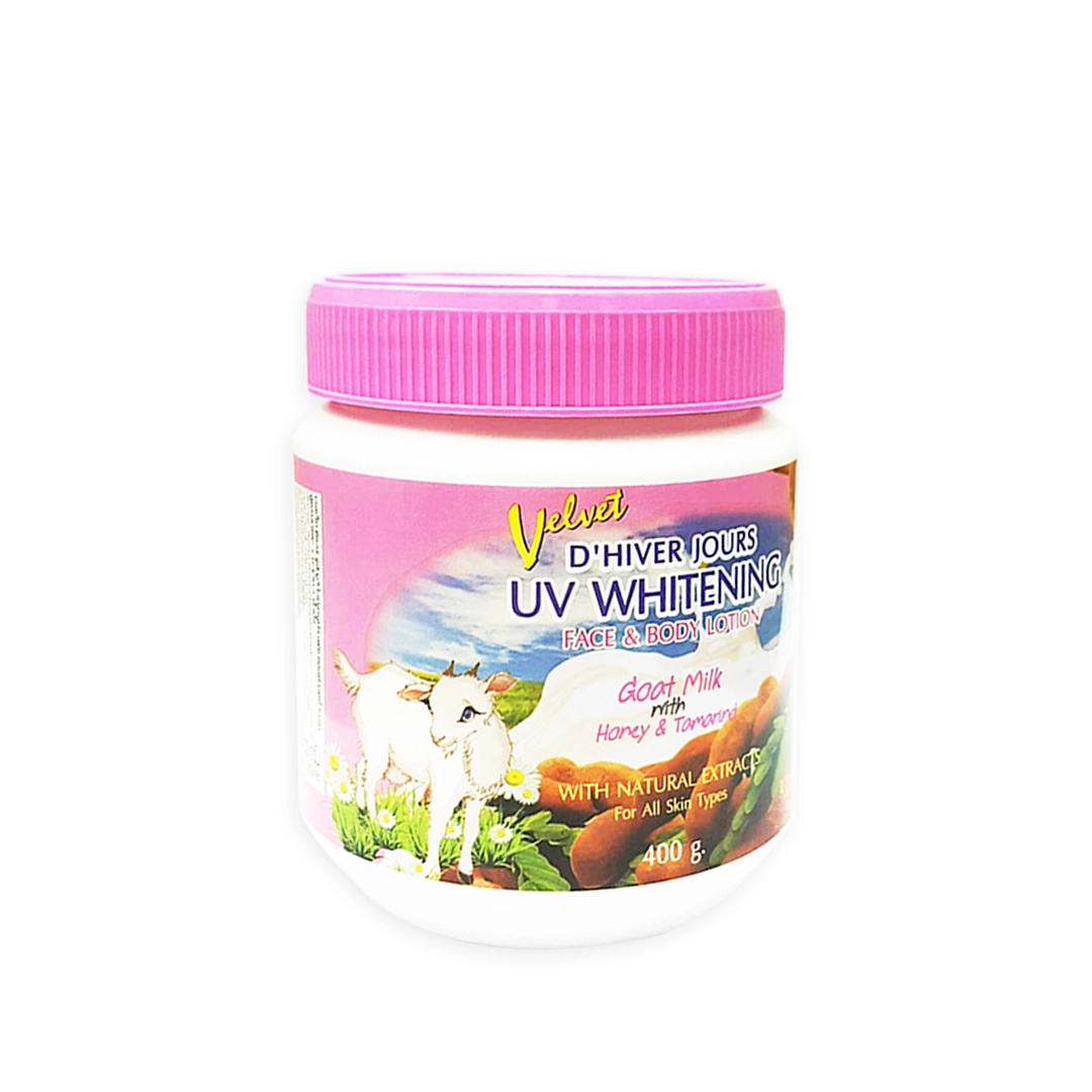 VELVET D'HIVER JOURS UV WHITENING FACE & BODY LOTION - GOAT MILK TAMARIND HONEY