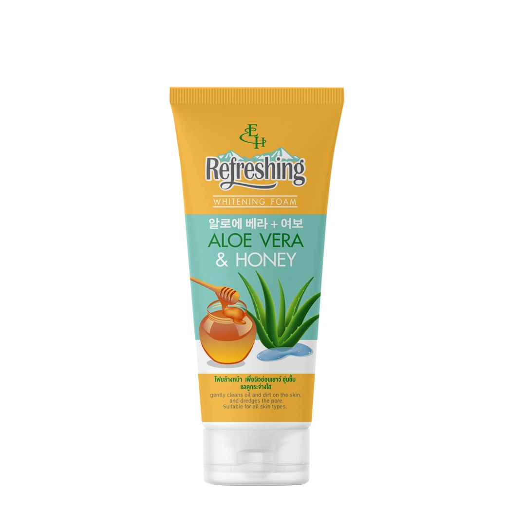ELIZA HELENA REFRESHING WHITENING FOAM –  ALOE  VERA + HONEY