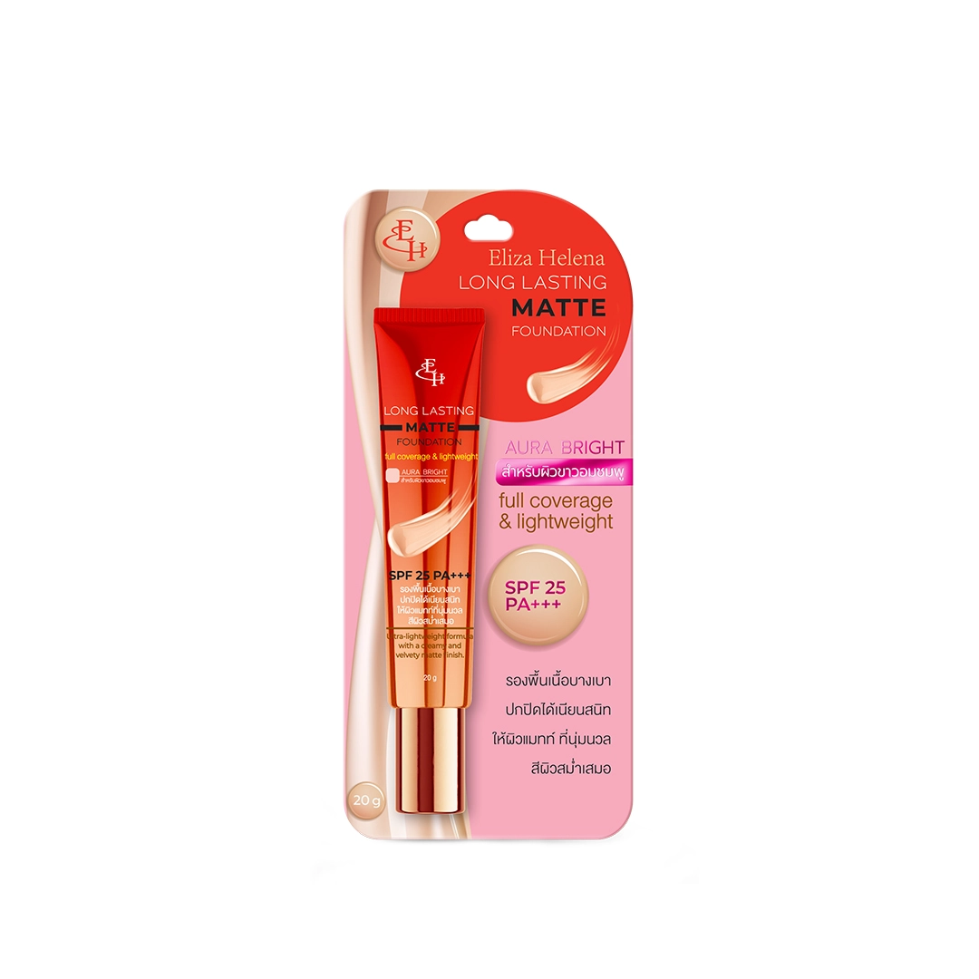 ELIZA HELENA LONG LASTING MATTE FOUNDATION SPF 25 PA+++ - AURA BRIGHT