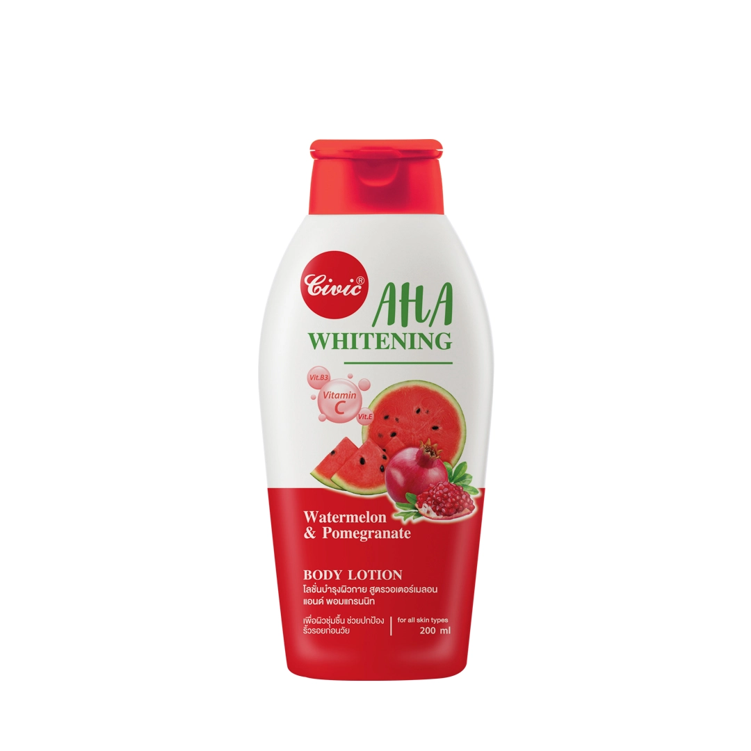 CIVIC AHA WHITENING BODY LOTION – WATERMELON & POMEGRANATE