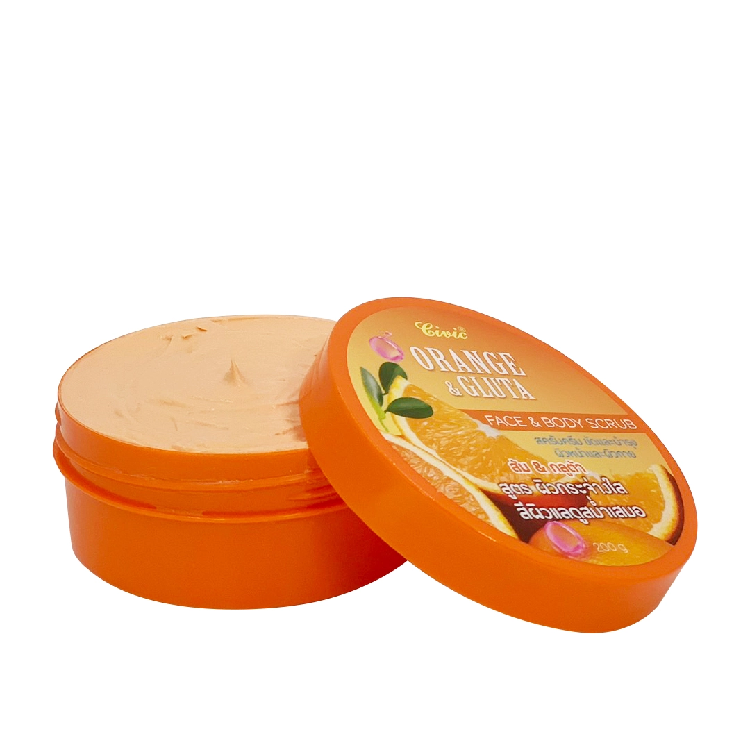 Civic Orange & Gluta Face & Body Scrub 