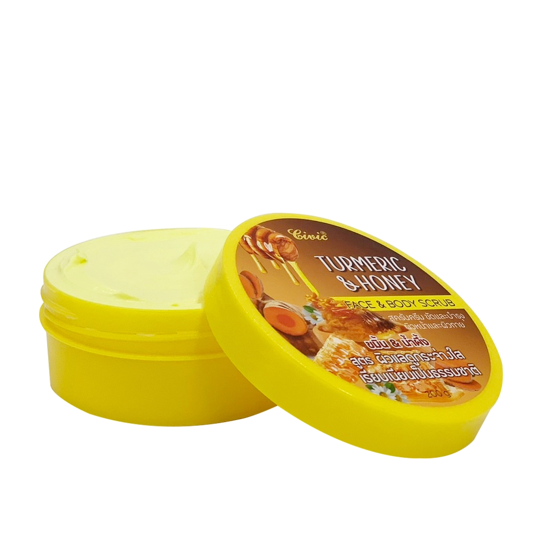 Civic Turmeric & Honey Face & Body Scrub 