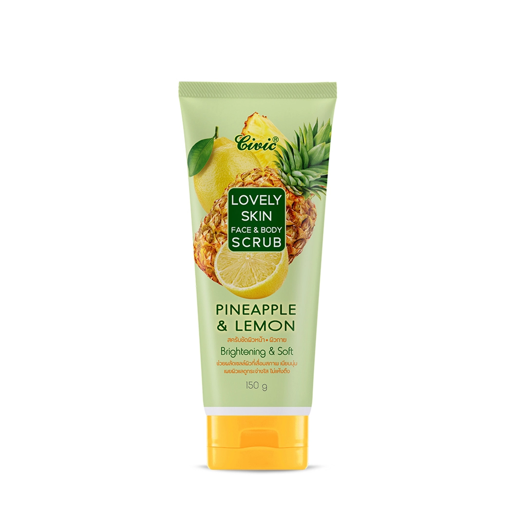 CIVIC LOVELY SKIN FACE & BODY SCRUB – PINEAPPLE & LEMON