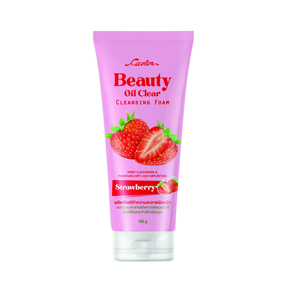 Cavier Beauty Oil Clear Cleansing Foam Strawberry