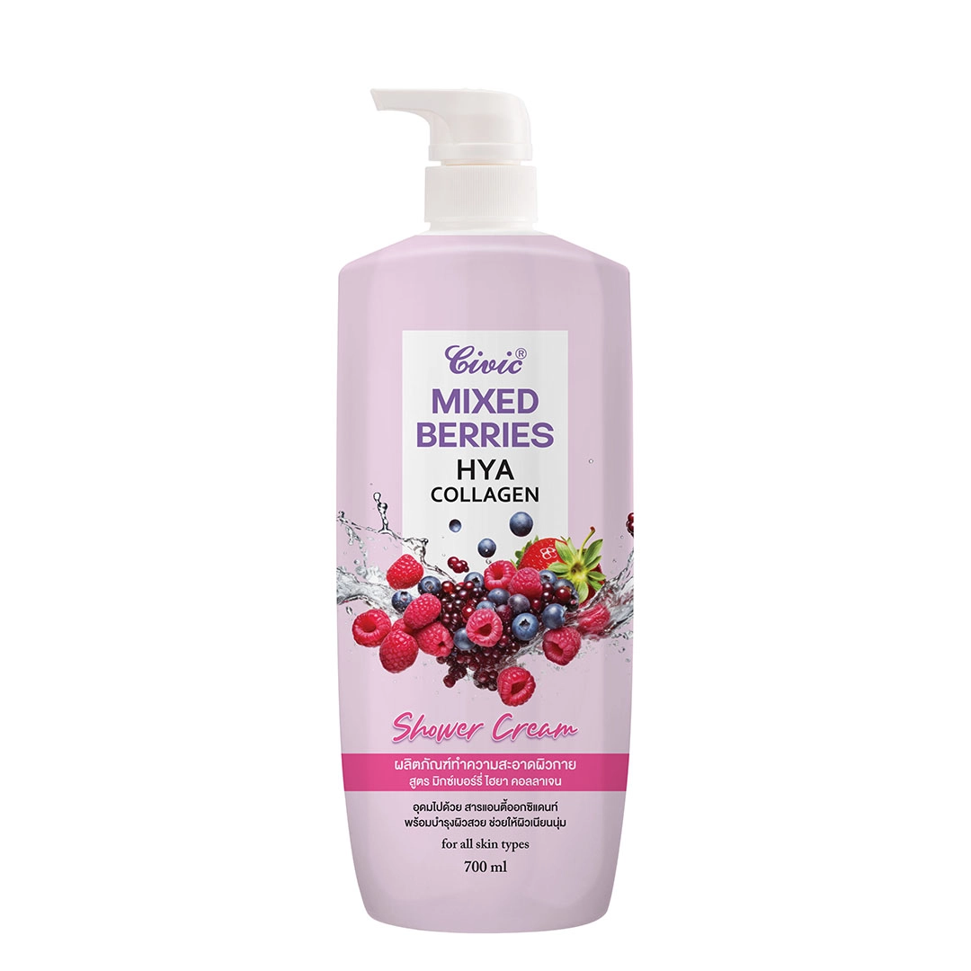 Civic Mixed Berries Hya Collagen Shower Cream