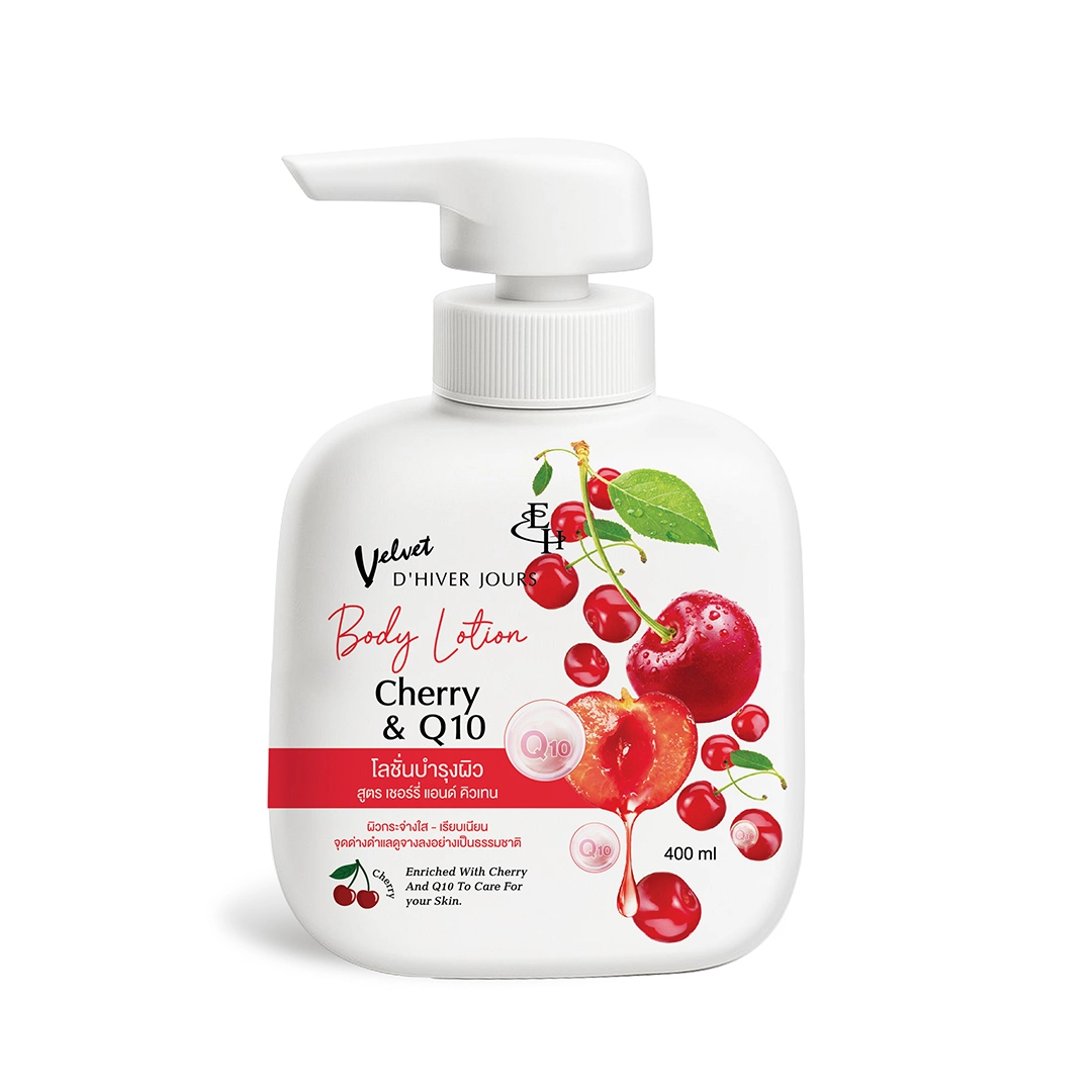 ELIZA HELENA VELVET D' HIVER JOURS BODY LOTION – CHERRY  &  Q10 