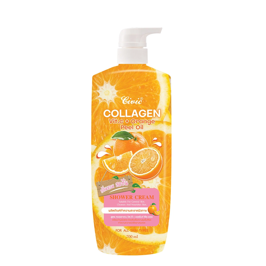 Civic Collagen Vit.C + Orange Peel Oil Shower Cream